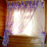 фиолетовая штора для детской