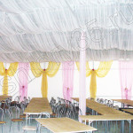 текстильный дизайн помещения свадьбы